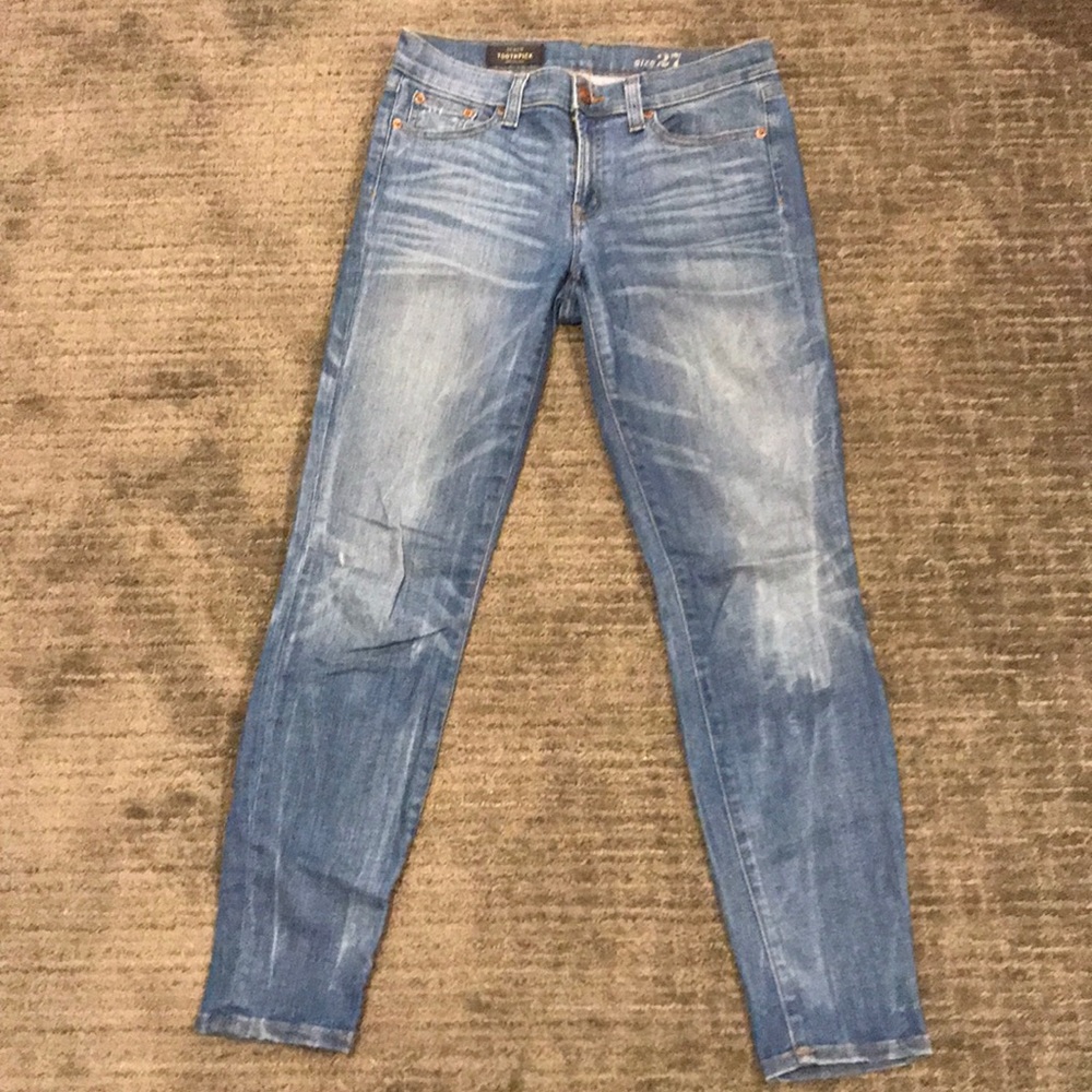 Medium Wash J.Crew Toothpick Skinny Jeans